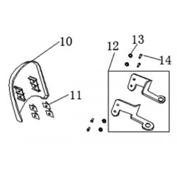 soportes visera reloj...