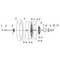 rueda delantera brixton...