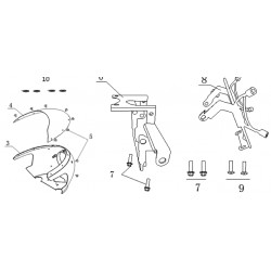 tornillos cúpula delantera...
