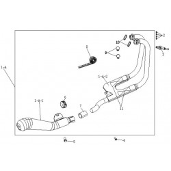 colector escape brixton 250cc