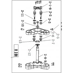 tija dirección delantera...