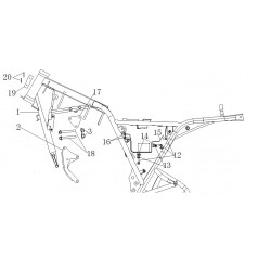 soporte motor brixton 250cc
