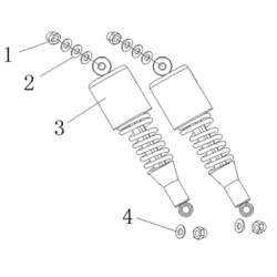 arandela amortiguador trasero